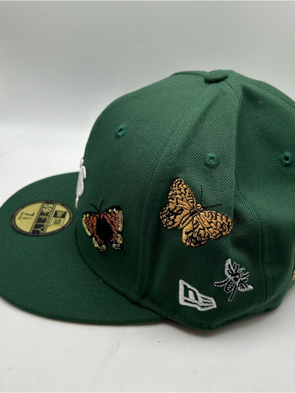 NEW ERA 59FIFTY X Felt Oakland A’s Fitted Hat Wool USA 7 1/8 Embroidered NWT - Picture 2 of 7